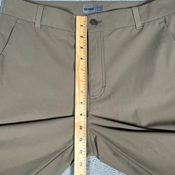 VRST Pants Mens 32x30 Brown Slim Commuter Tech Casual Preppy Pockets Logo - Picture 6 of 11